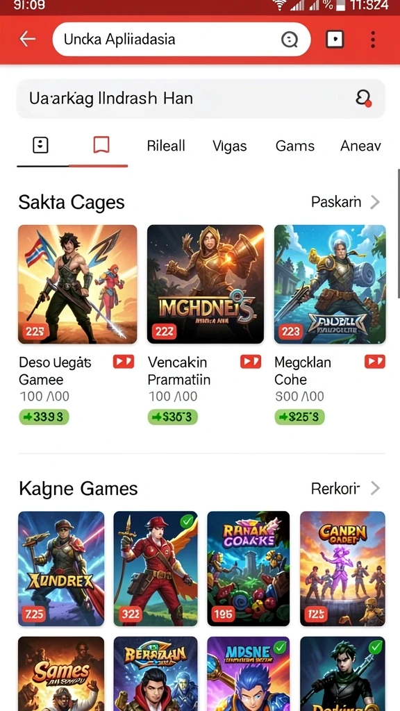 juarago - Tampilan awal permainan JUARAGO yang menarik.